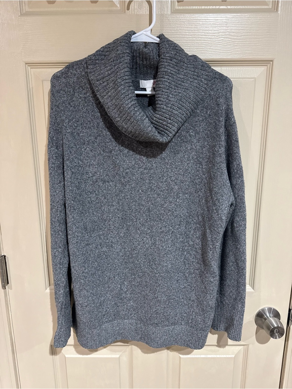 SO Women's Gray Cowl Neck Sweater
